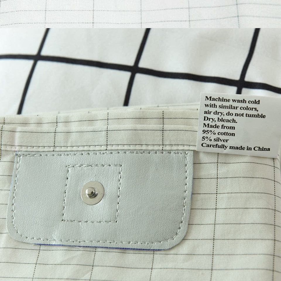 Earth Sheet Queen Size Conductive Mat with Pure Silver Thread for Better Sleep Natural Wellness and Healthy Earth Energy