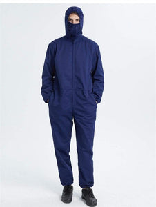 Pro-Metal Fiber Genuine Electromagnetic Radiation Protective Coverall With Half-Face Cover