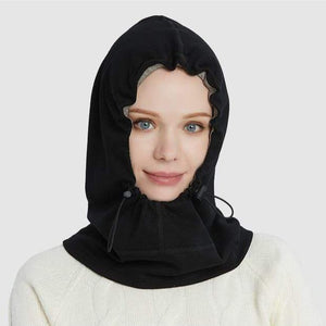 Electromagnetic Radiation Protective Women Hood Cap 100% Pure-Silver Fiber Protects The Brain And Thyroid From EMF