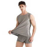 100% silver fiber Electromagnetic Radiation Protective Men's Tank-top and Boxers Tested for 9KHz-40GHz