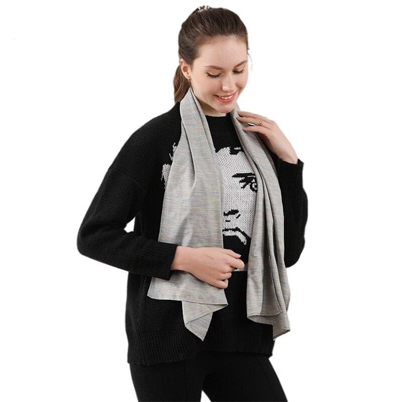 Electromagnetic Radiation Protection Pure-Silver Fiber Scarf