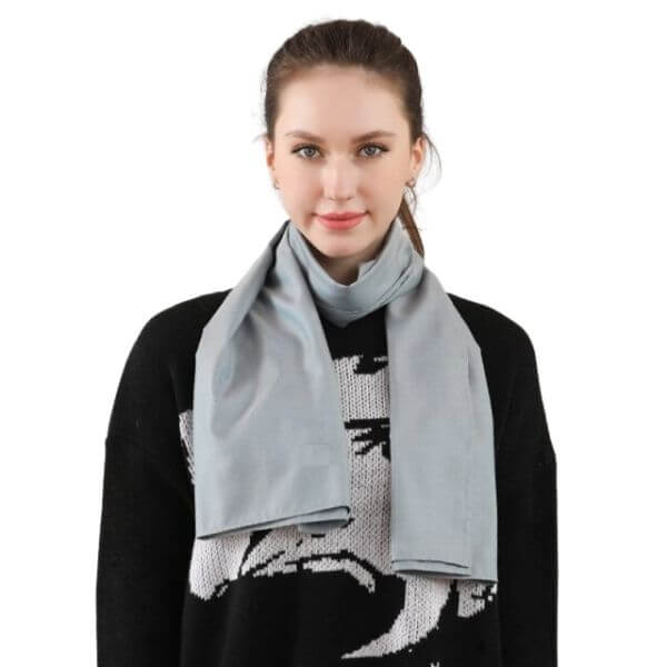 Electromagnetic Radiation Protection Pure-Silver Fiber Scarf